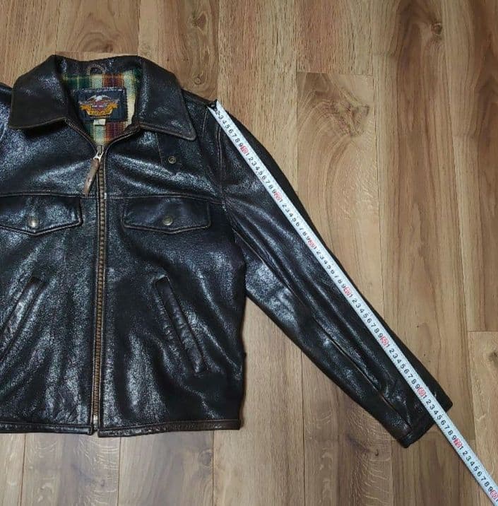 山羊革 ハーレーダビッドソン レザーシングルライタースジャケット Lサイズ