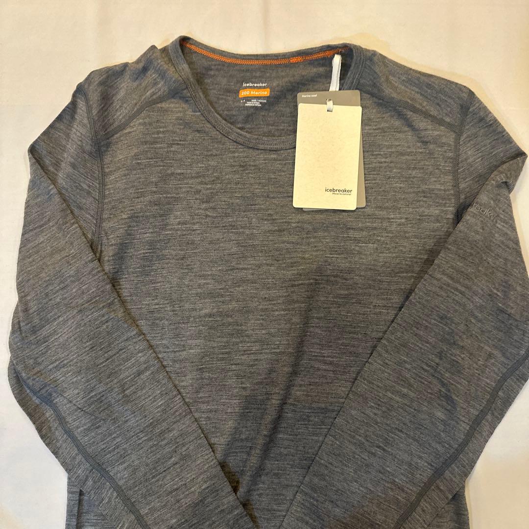 アイスブレーカー 200 オアシス ロングスリーブ クルー S