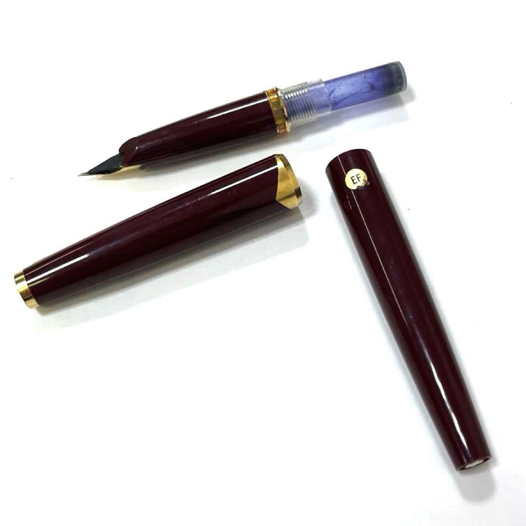 【ペン先750】MONTBLANC 万年筆 モンブラン ボルドー×ゴールド