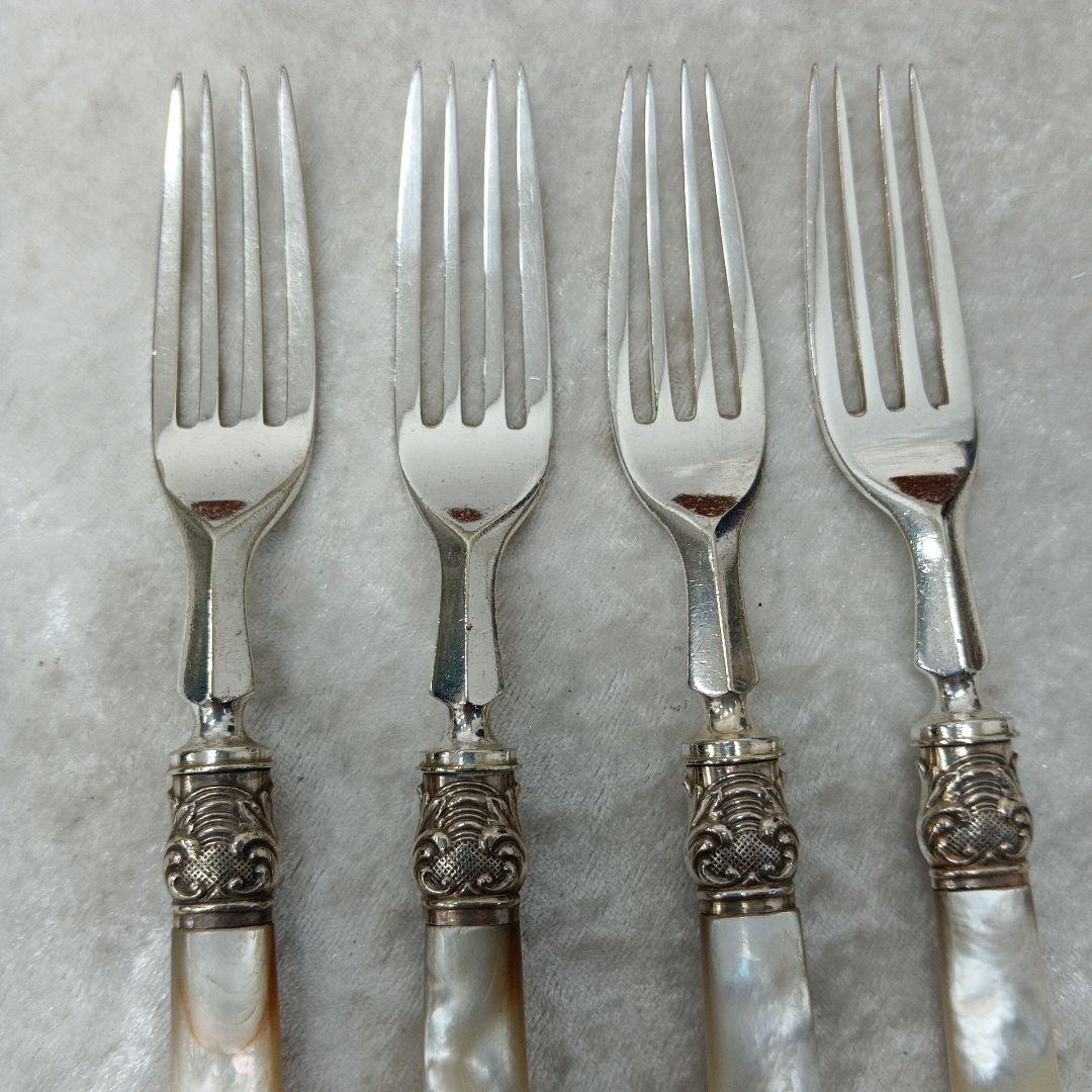 英国 白蝶貝 カトラリーセット ナイフ フォーク 24本 マザーオブパール