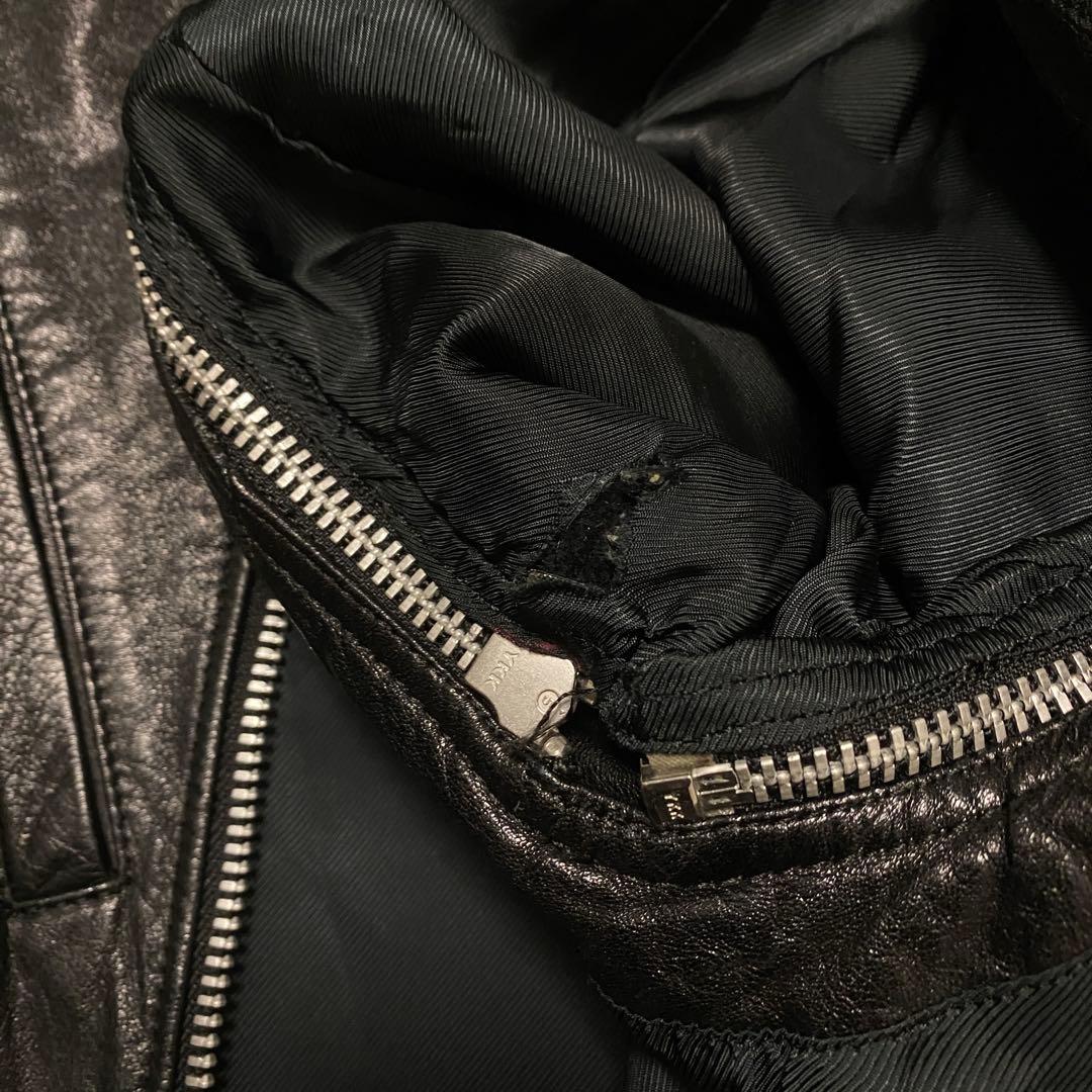 UNDERCOVERISM 07AW 逆八の字 レザー ライダースジャケット