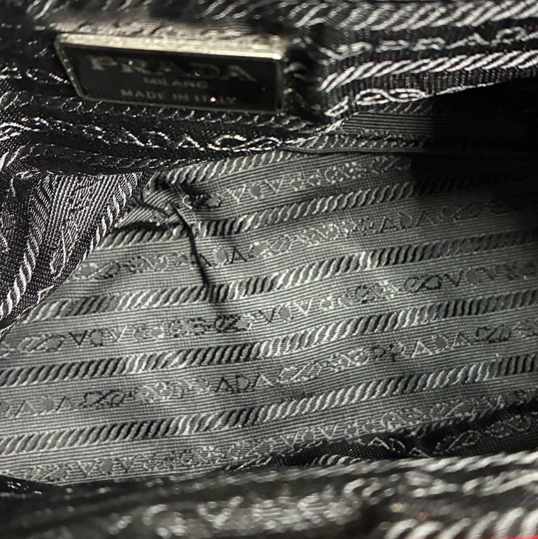 PRADA プラダ ナイロン ハンドバッグ 赤 レッド A1355A1