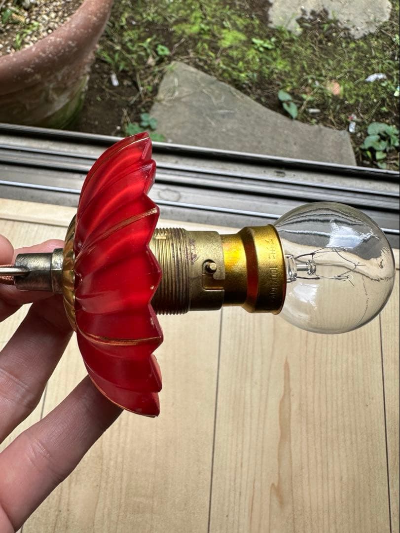 ＊ひーこページです＊ ① 『クランベリーガラスの可愛いアトリエランプ＊』