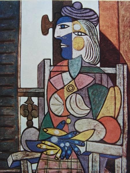 パブロ・ピカソ、女性、希少限定画集画、状態良好、新品額装付