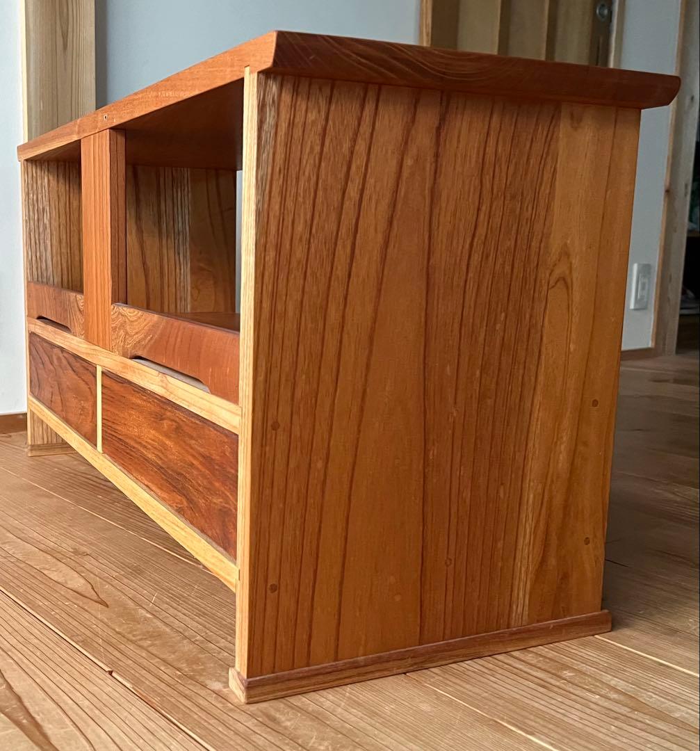 サ*ん様 ☆美品送料込☆ケヤキ　欅の無垢材 テレビボード サイドボード　飾り棚