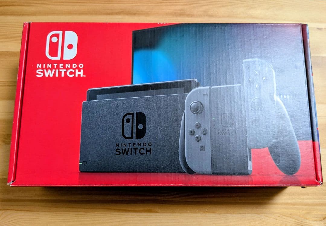 Nintendo Switch 本体 グレー 画面キズなし 付属品完備