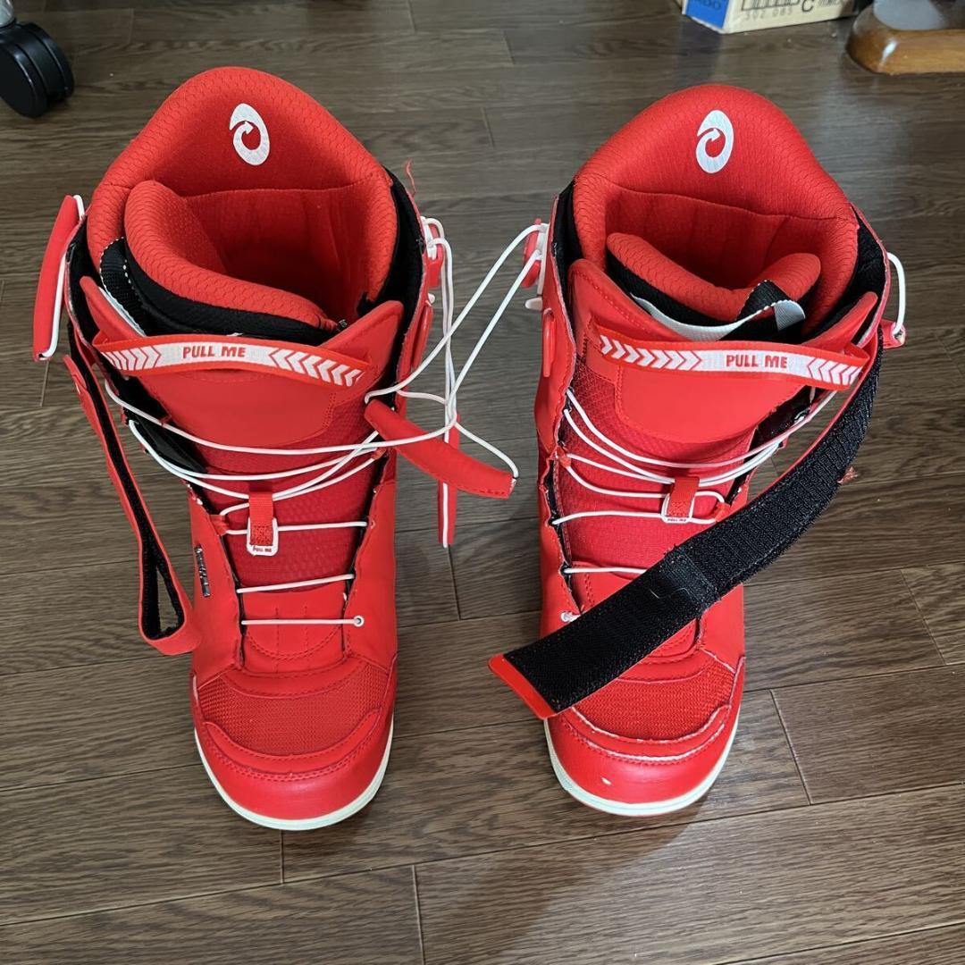 DEELUXEディーラックススノーボードブーツアイディー ID 27.5cm 赤