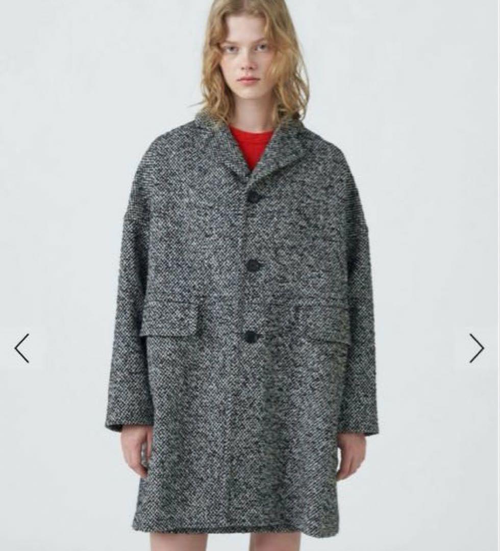 MACPHEE ブロークンツイード オーバーサイズドコート