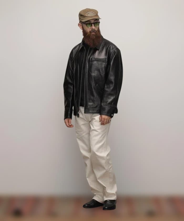 【美品】Schott ブラック レザー シングルライダースジャケット S