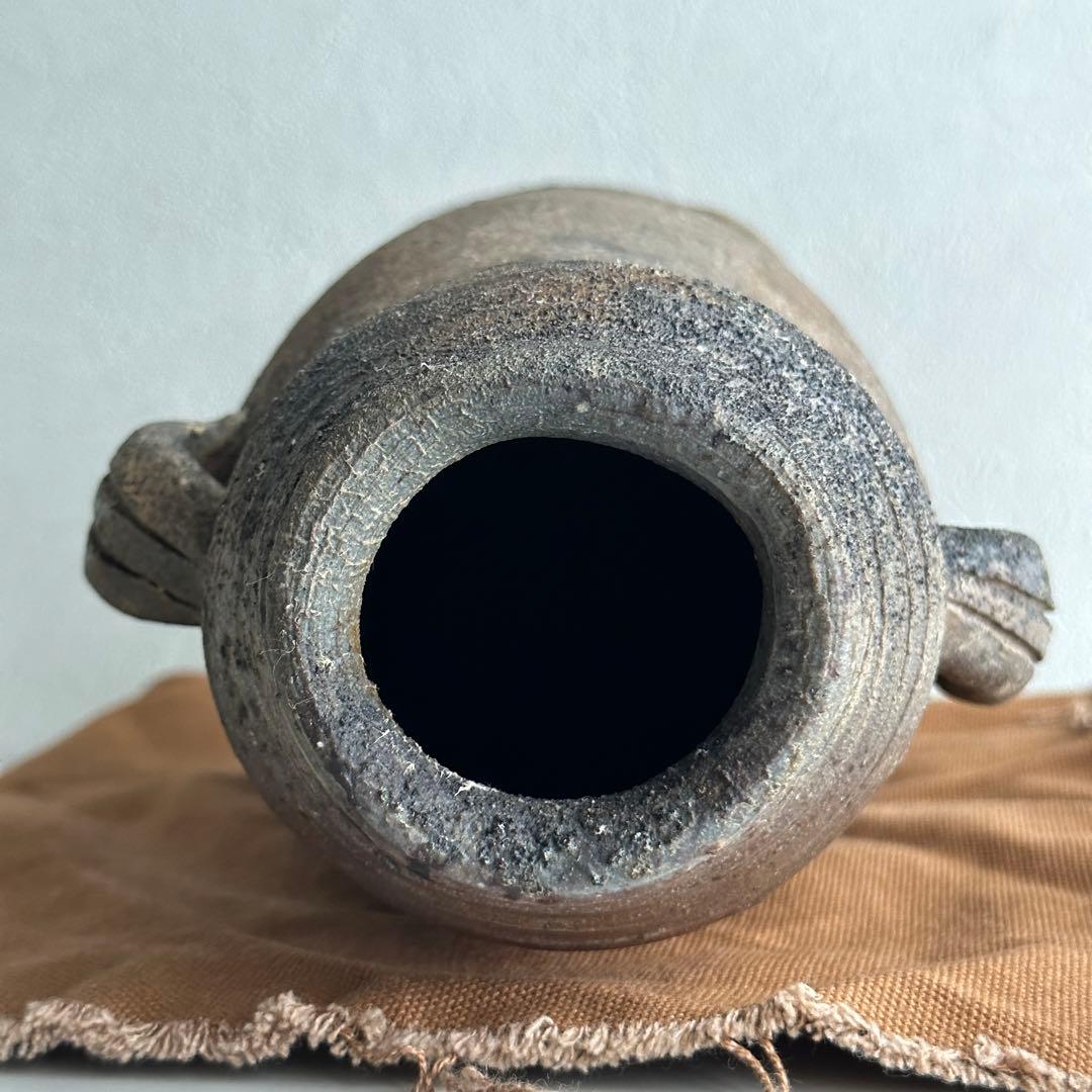 横山伸一 備前 花器 花入 共箱