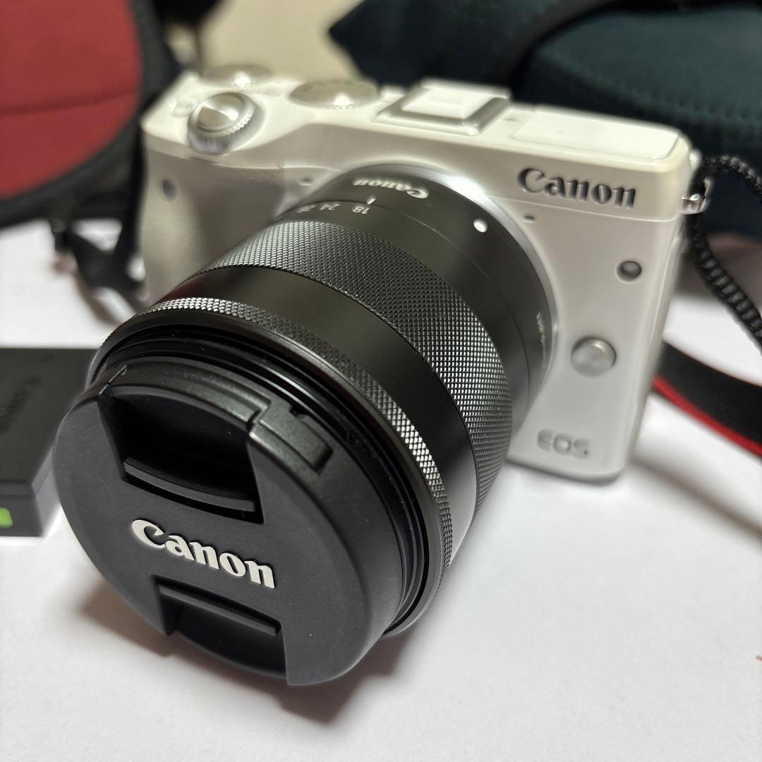 Canon EOS M3 ホワイト 18-55mmレンズ付き