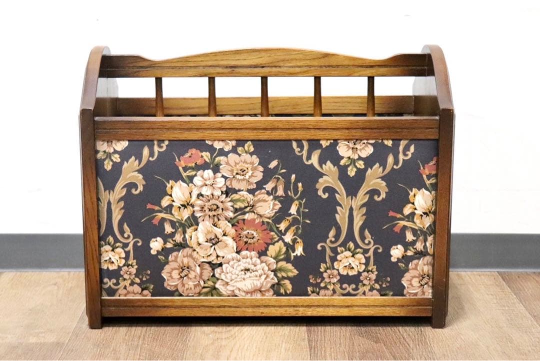 GMHN67○飛騨産業 / HIDA キツツキ マガジンラック 小物入れ レトロ