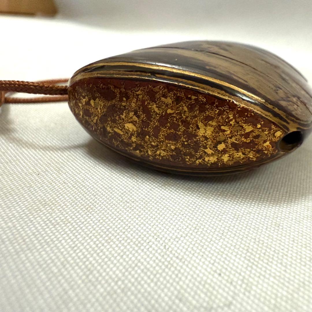 時代物　蒔絵印籠　根付