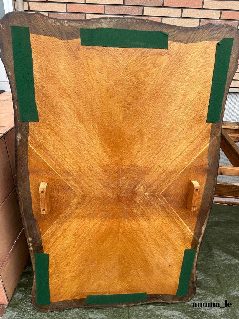 【ドローリーフテーブル】伸長式　猫足　エクステンションテーブル　ヴィンテージ◎