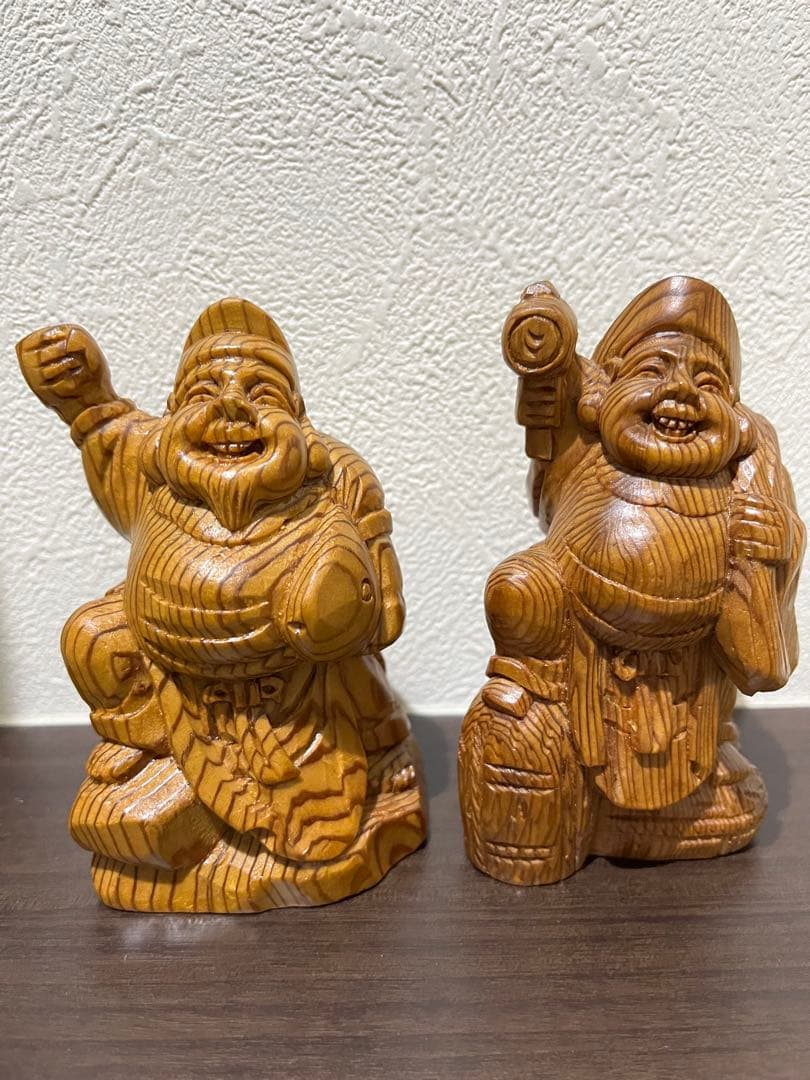 大黒様と恵比寿様の神像 2体セット