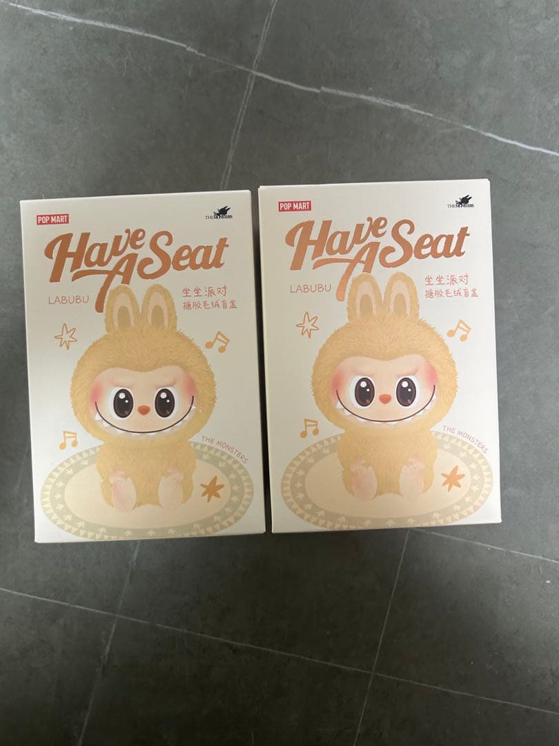 2ピース 未開封 POP MART ラブブ LABUBU Have a Seat