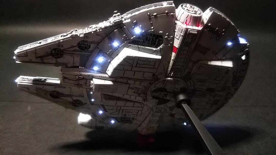 ミレニアムファルコン 電飾改修 完成品 ビークルモデル　1/350　管A3