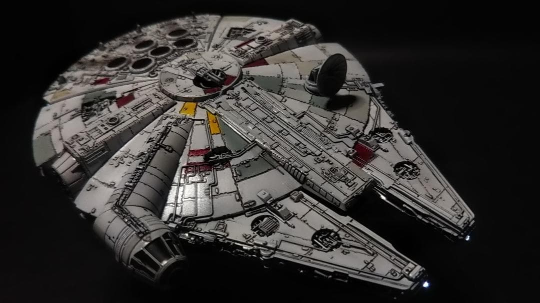 ミレニアムファルコン 電飾改修 完成品 ビークルモデル　1/350　管A3