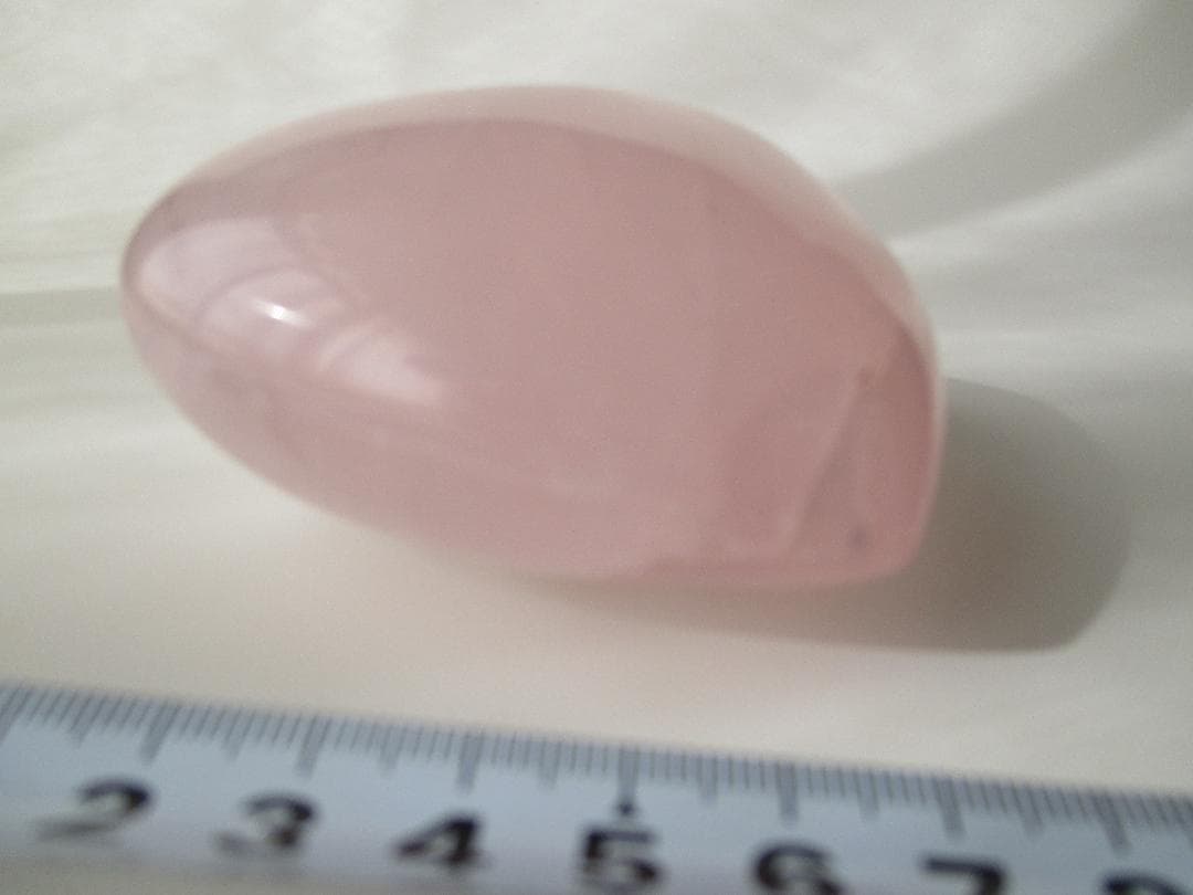 手のひら大！ ローズクォーツ ハート型