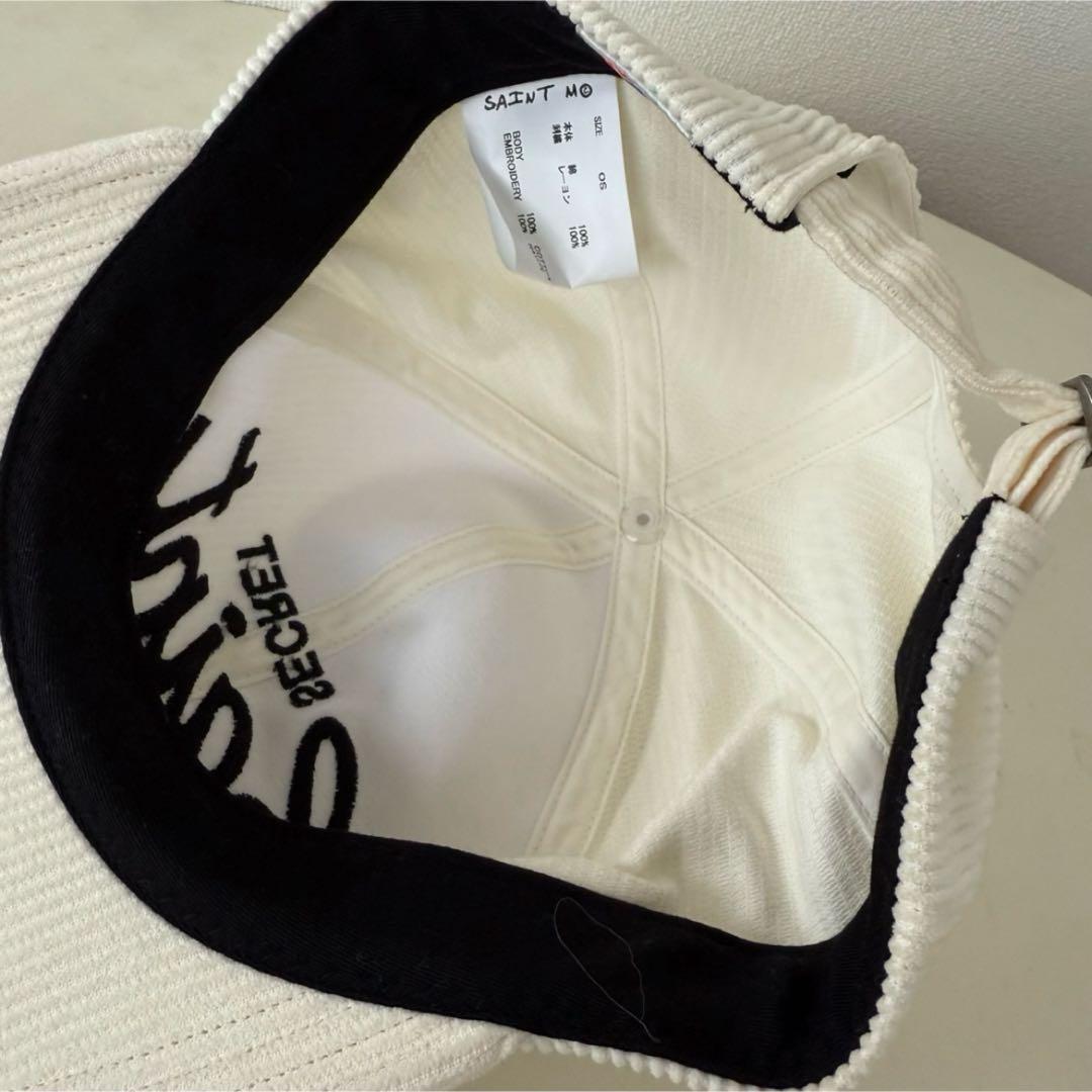 SAINT Mxxxxxx MICHAEL コーデュロイキャップ 白