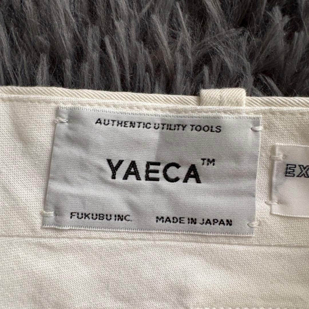 YAECA チノクロス ワイドテーパードパンツ 白29 上質コットン 日本製