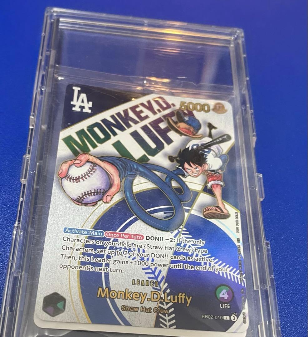 新品未開封 英語版 ワンピースカード ドジャース ルフィ プロモ