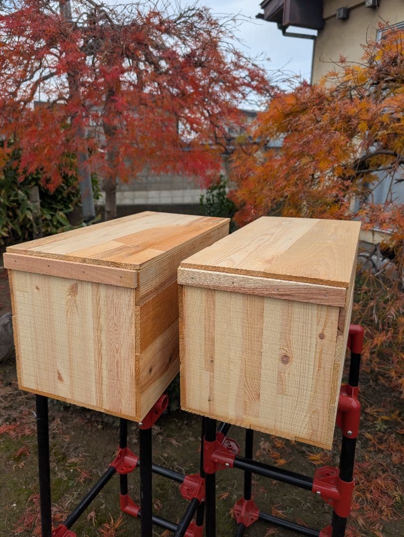 激安　りんご箱　フタ付2個　新品未使用　人気商品