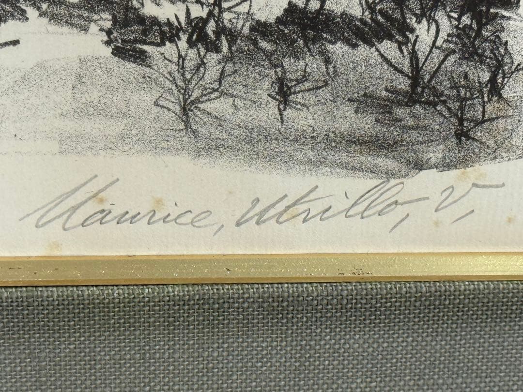 真作 モーリス・ユトリロ デフレーの農園 リトグラフ 22/25