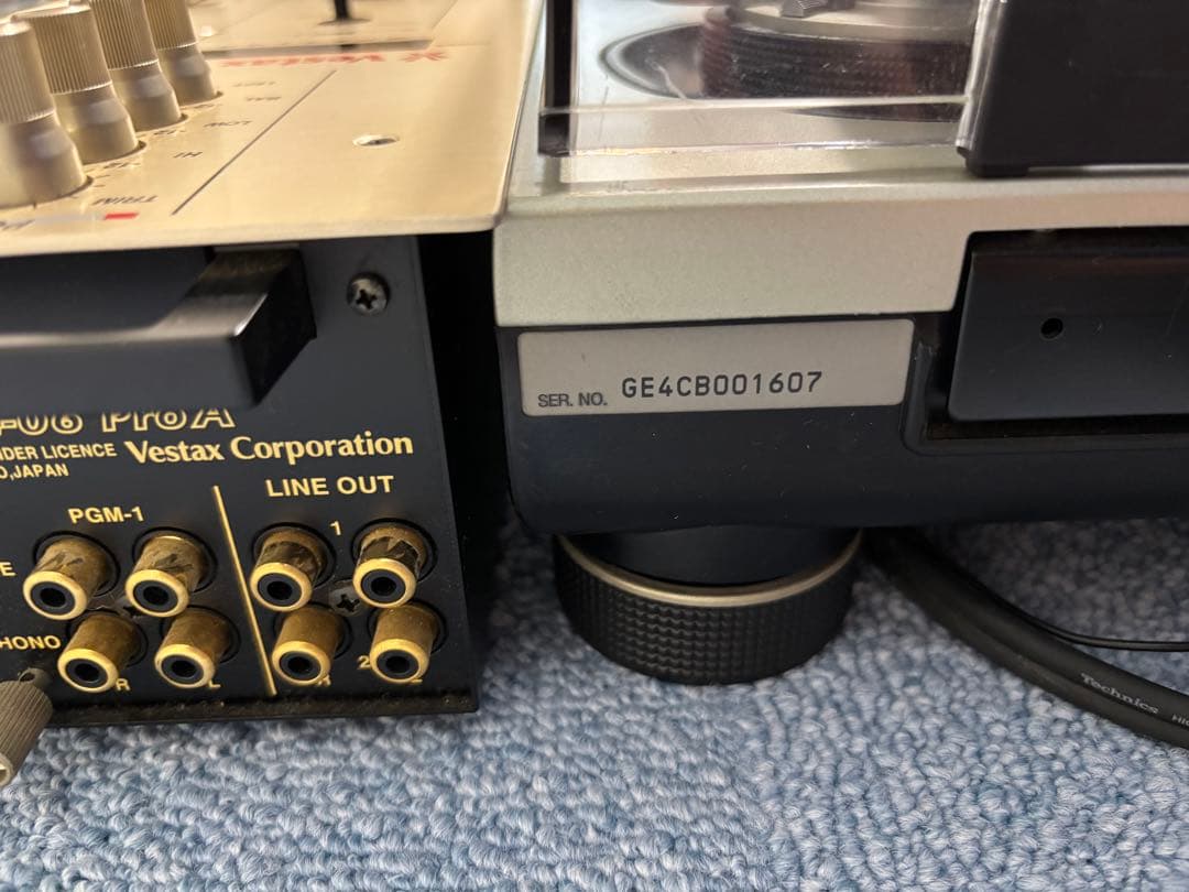 DJ機材 Technics SL-1200MK5 &Vestax PMC-06 Pro A