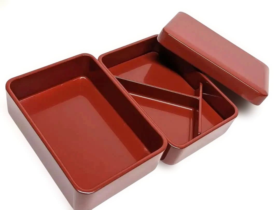 輪島塗 漆器 赤 弁当箱と椀 セット