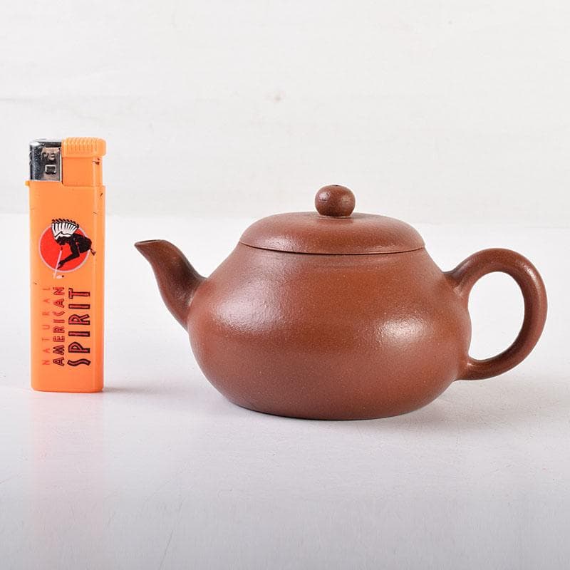 中国　孟臣製　清泉石上流　紫砂　朱泥　急須　茶壷　C　R7871