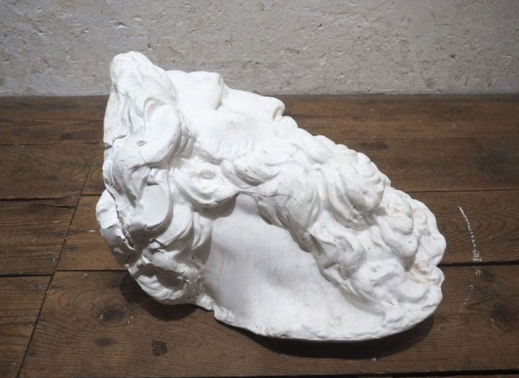 1346 石膏像　モーゼ　オブジェ　デッサン　美術　インテリア　彫刻　ジャンク