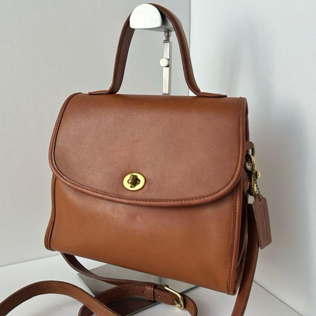 クリーニング済 old coach 9977 Manor Bag USA