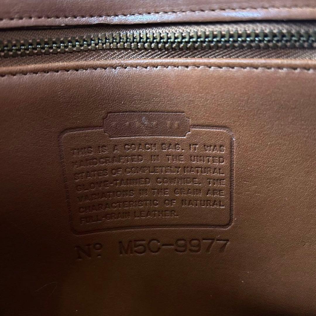 クリーニング済 old coach 9977 Manor Bag USA