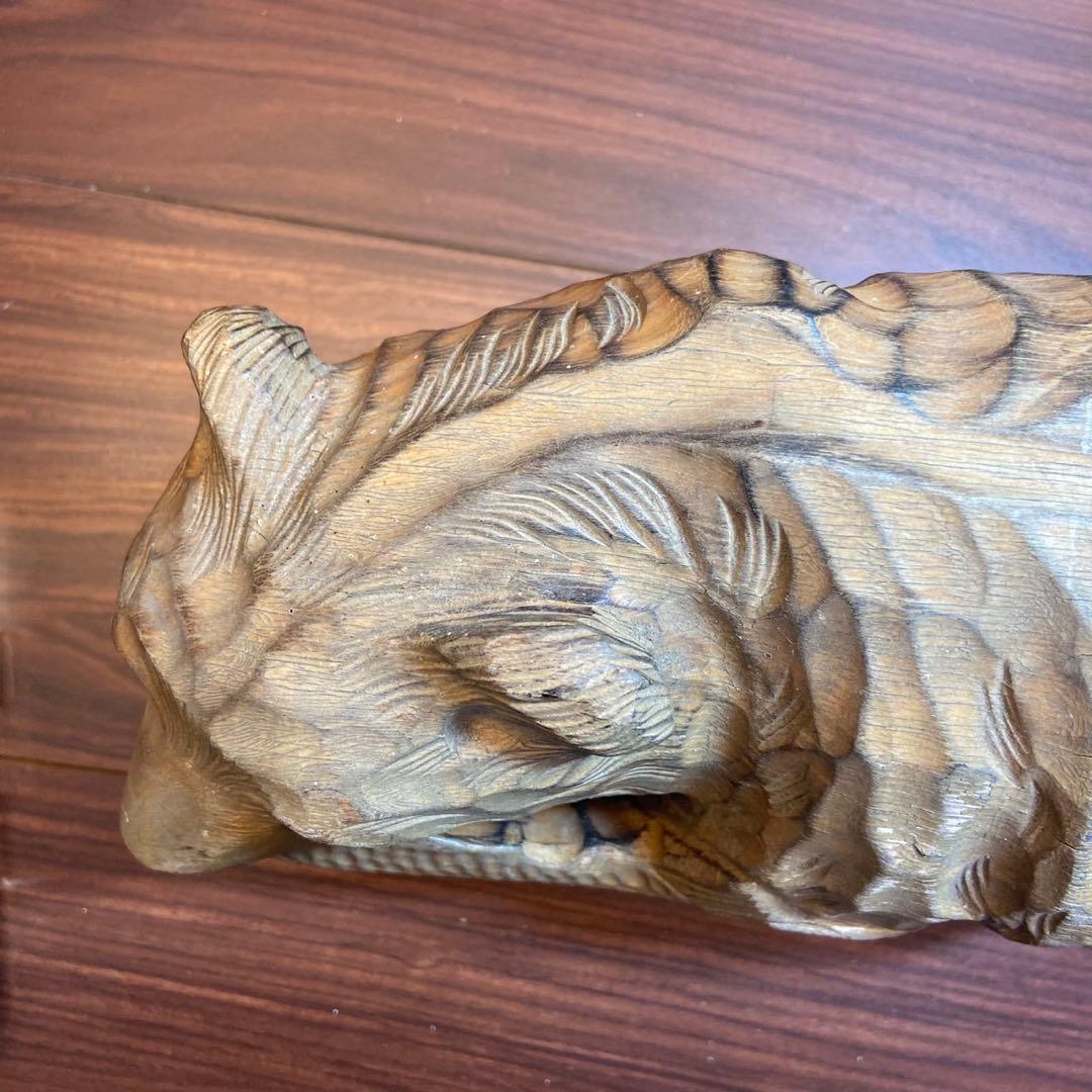 木彫り 熊 置物 アンティーク 5635