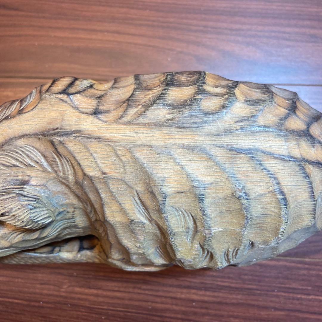 木彫り 熊 置物 アンティーク 5635