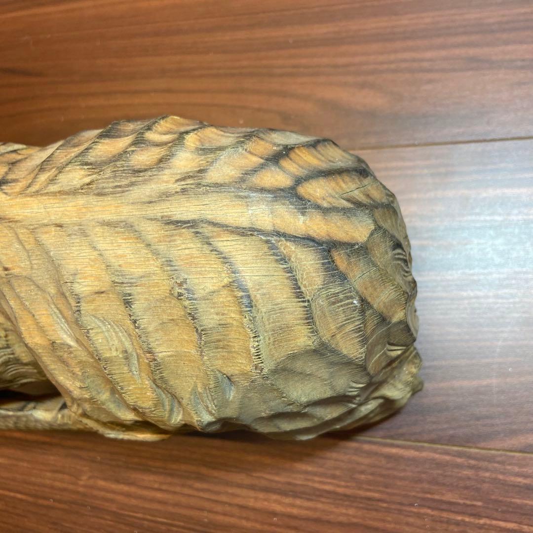 木彫り 熊 置物 アンティーク 5635