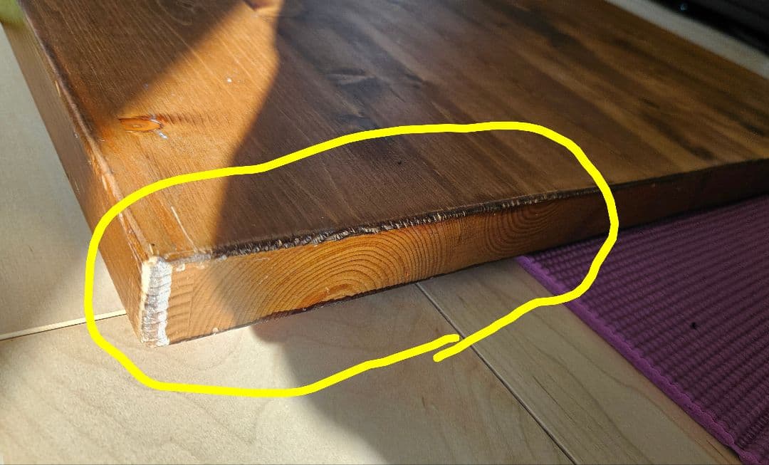 ロウヤ　ダイニングテーブル 120cm×69cm　作業台としても♪【値下交渉可】