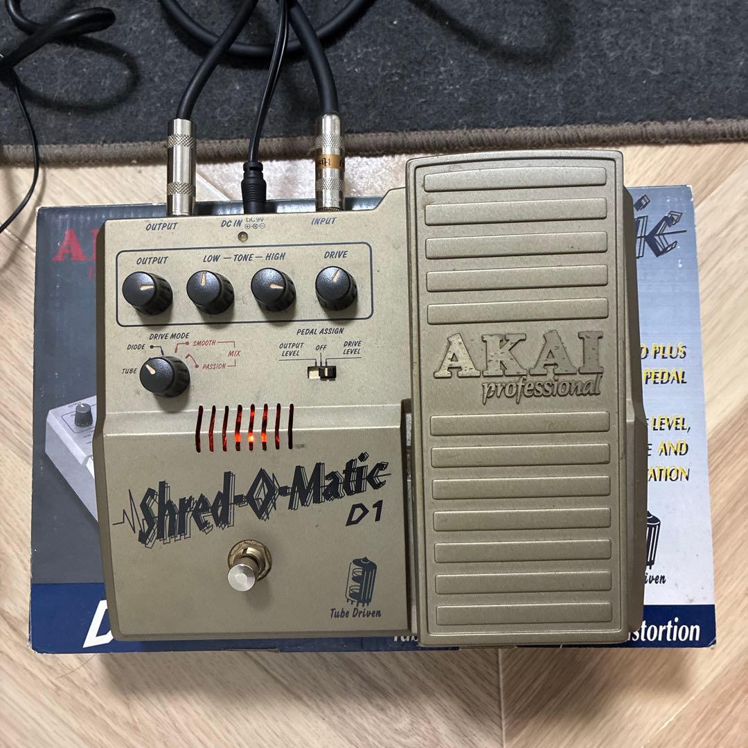超珍品　真空管エフェクターAKAI Shred-O-Matic D1 箱&取説付