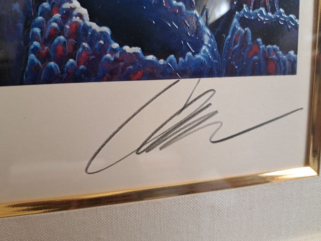 クリスチャンラッセン ソーサラー・オブ・ザ・シー　絵画　ディズニー　直筆サイン