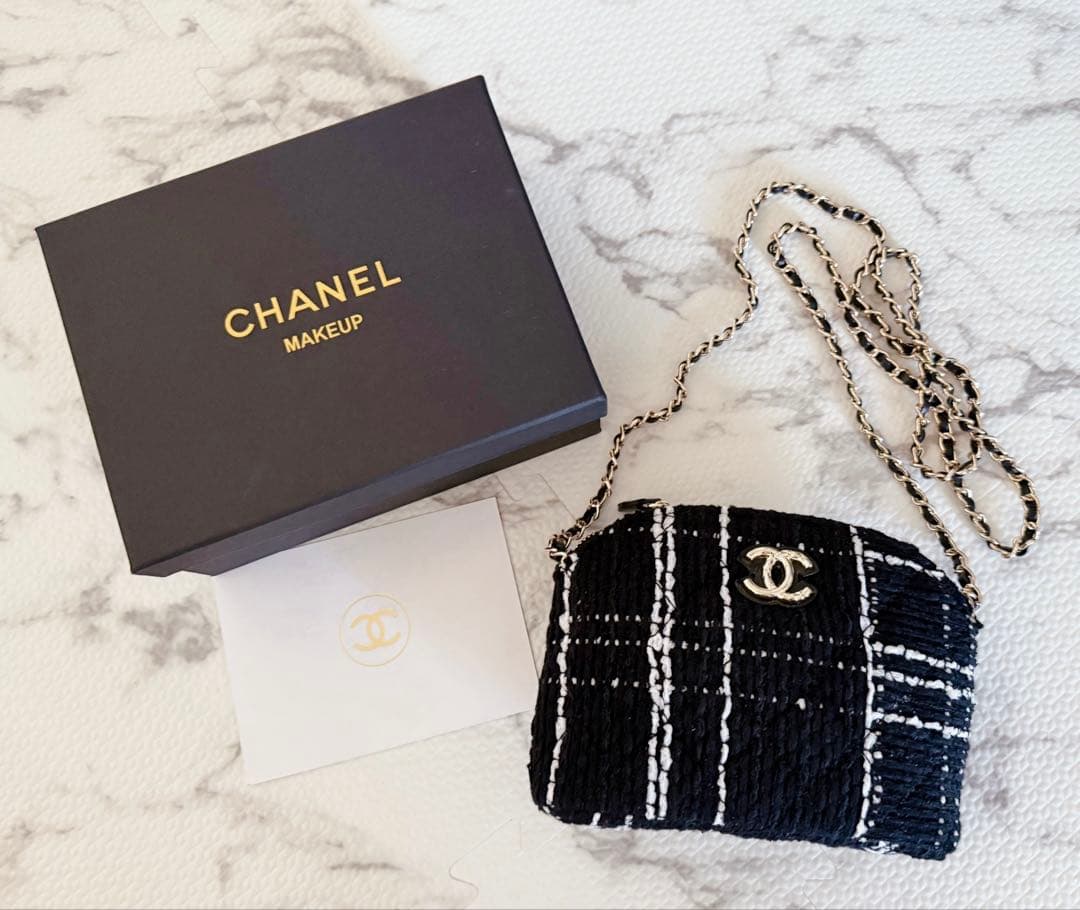 CHANEL ツイード ショルダーバッグ　ノベルティ