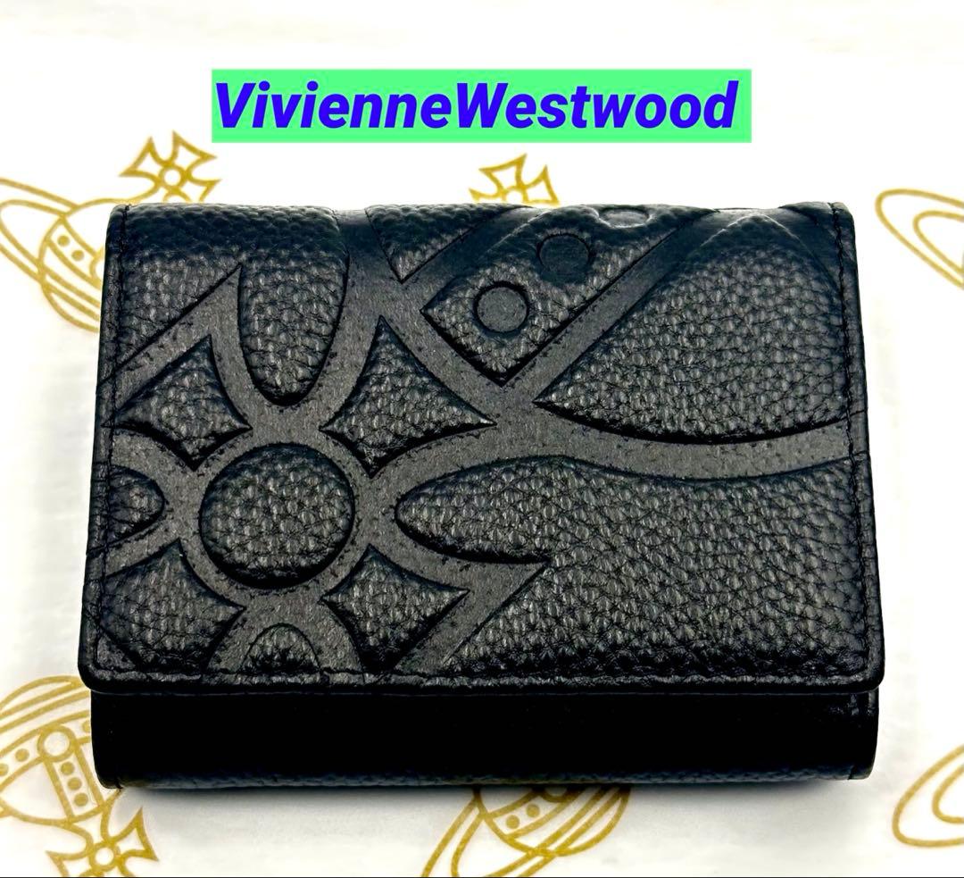 【♡新品♡】Vivienne Westwood 三つ折り財布 黒 ブラック 人気