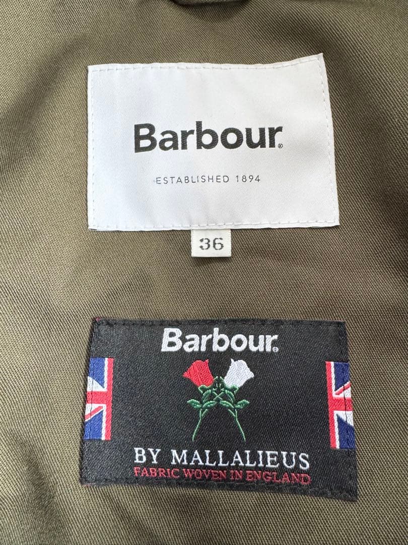 坂口健太郎着用　Barbour OVERSIZED BURGHLEY ウール