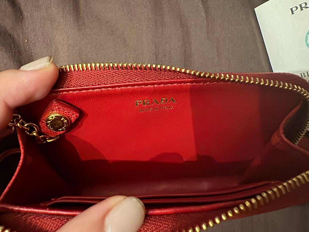 PRADA サフィアーノ　ケース　キーケース　ミニ財布