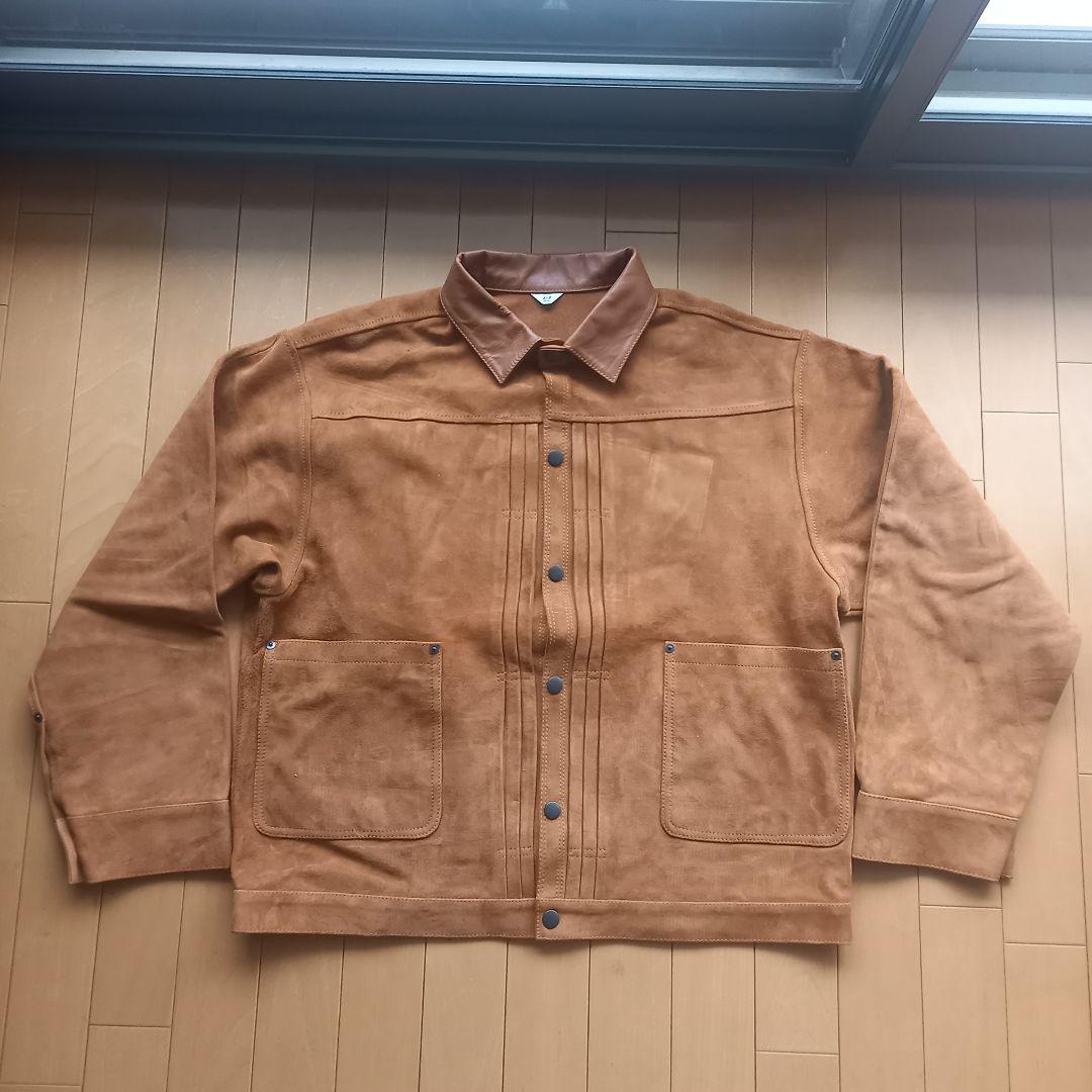 417 EDIFICE スウェード ゴートレザー ジャケット ブルゾン