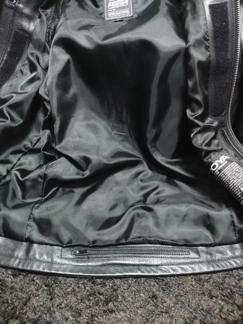 ス*カ様 KADOYA シングルライダースジャケット　Lサイズ