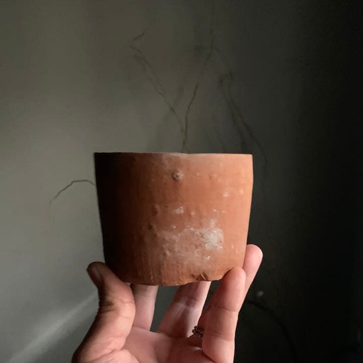 壺屋 焼締 筒茶碗 火入 古琉球 琉球美術 壺屋焼 古美術 古道具 アンティーク