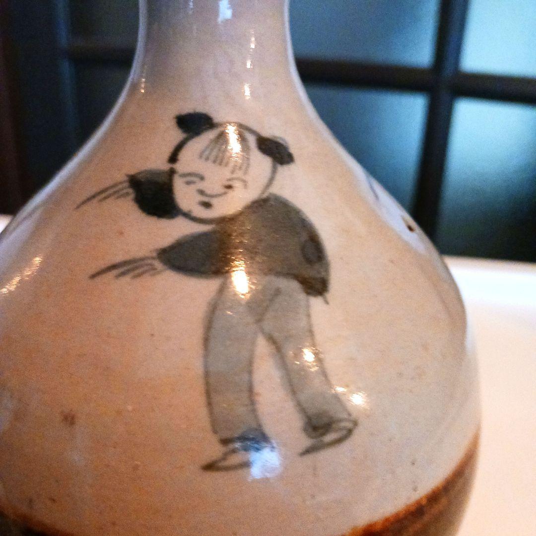 古伊万里　唐子掛分徳利