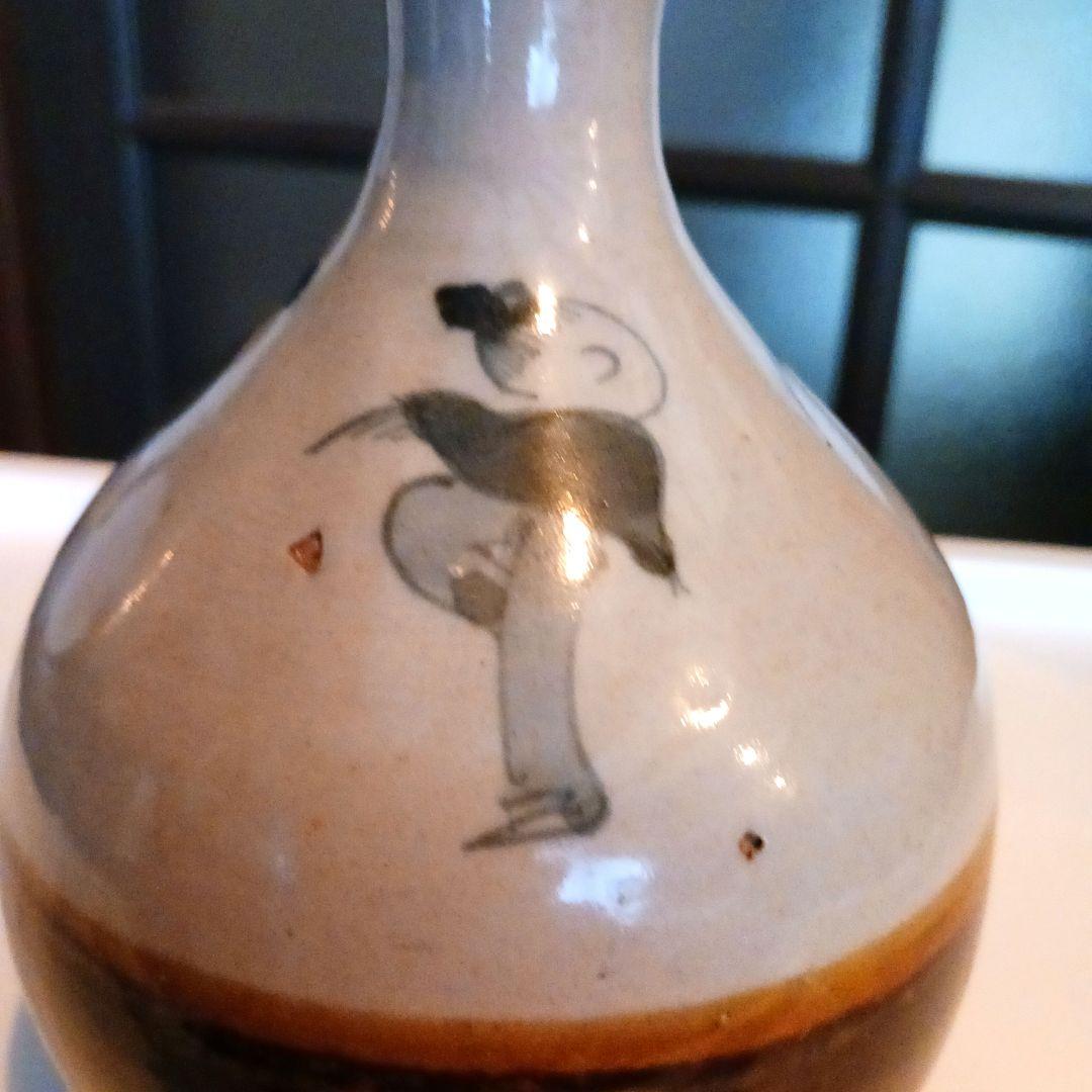 古伊万里　唐子掛分徳利