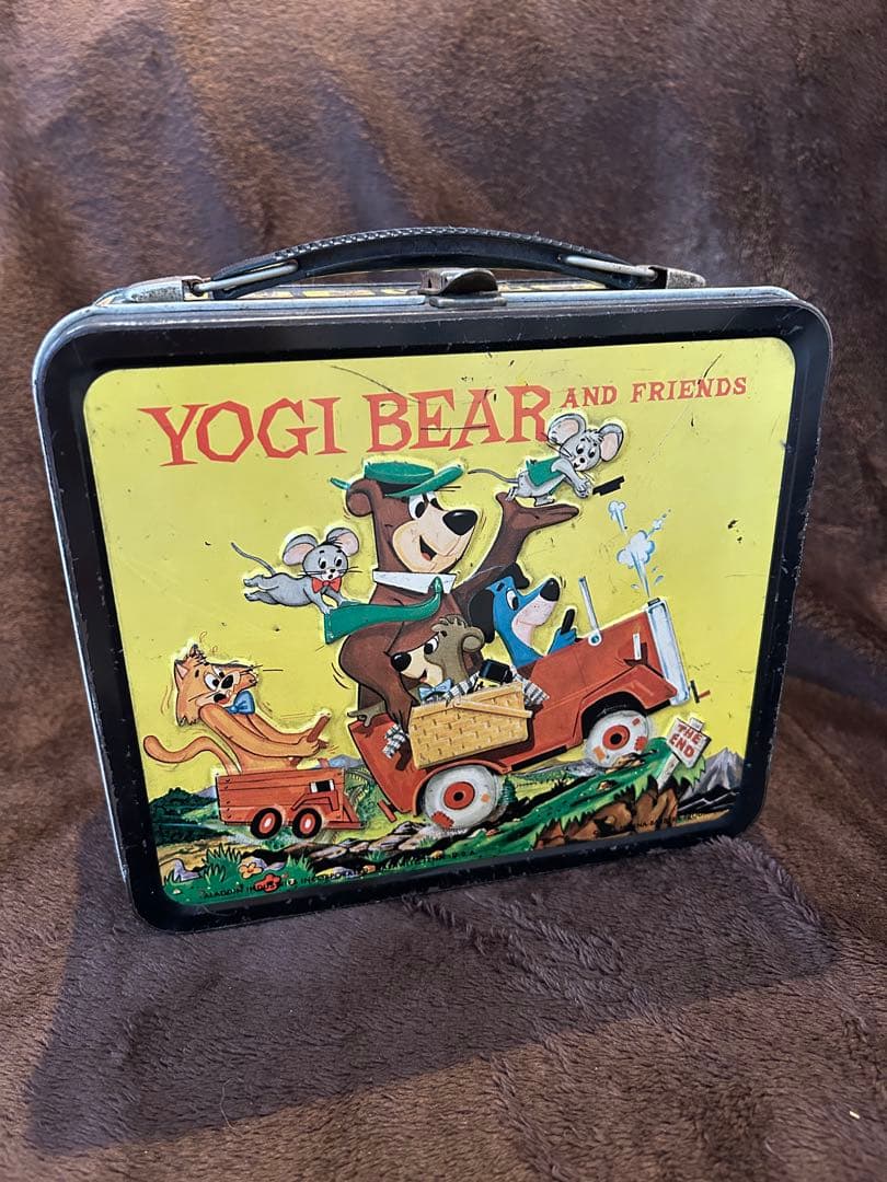 ヴィンテージ 1961年 ヨギベアと仲間たちのメタルランチボックス